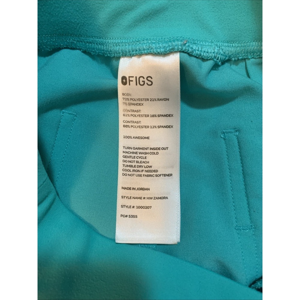 FIGS Jogger Scrub Pants Womens S Teal Technical Collection Medical Zamora - Picture 5 of 9